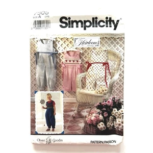 Mameluco infantil Simplicity Sewing Pattern 7305 dos longitudes tallas 3-8 sin cortar - Imagen 1 de 4