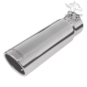 Flowmaster 15363 Stainless Steel Exhaust Tip, 3.5-Inch Rolled Angle, Polished - Picture 1 of 1