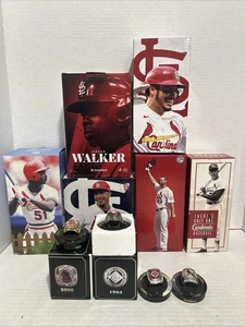 Lote de 6 Bobbleheads Cardenal San Luis con 4 Anillos de Campeonato. - Imagen 1 de 10