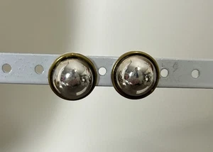 Vintage Mexiko Silber Knopf Ohrstecker - Bild 1 von 2