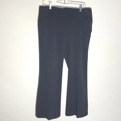 Pantalones de vestir George London Fit negros de pierna ancha para mujer talla 12P Foto 1 de 4