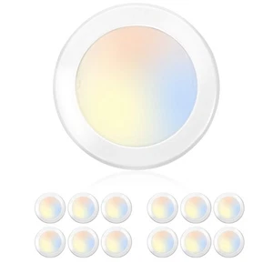 5/6 Inch Selectable CCT LED Disk Light Flush Mount, 3000K/4000K/5000K Adjusta... - Picture 1 of 6