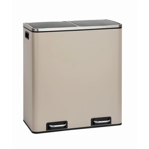 SVITA TM2X30 Treteimer 60 Liter Abfalleimer Mülleimer Design Mülltrennung Taupe - Bild 1 von 7
