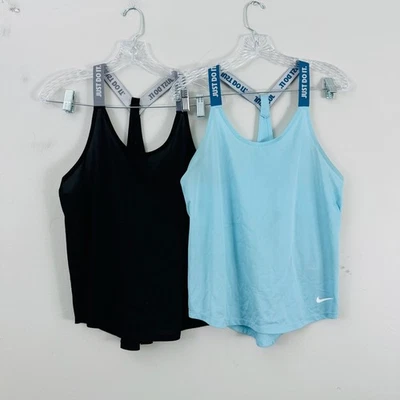 Nike Dri-fit Camiseta sin mangas atlética Paquete de 2 para mujer talla S Foto 1 de 4