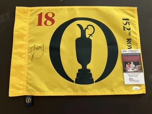 XANDER SCHAUFFELE Signed 2024 British Open 152nd Royal Troon Golf Flag JSA COA! - Picture 1 of 7