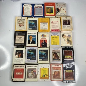 Vintage 8 Track Tapes Lot Of 24 Assorted All Work - Picture 1 of 7