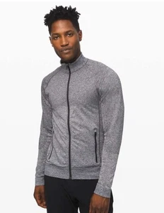 Lululemon Men's Engineered Warmth Jacket Black / White Merino Wool Blend Size L - Picture 1 of 8