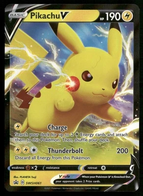 Pikachu V - SWSH: Sword & Shield Promo Cards SWSH061 Pokemon TCG - Image 1 of 2