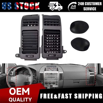 2x New Front Black Air AC Vent Grille for Nissan TITAN 2004-15 Armada 2005 2006 Foto 1 de 4