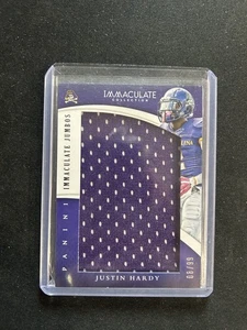 2015 Panini Immacolata Premium Patch Autografi Justin Hardy #335/99 - Foto 1 di 2