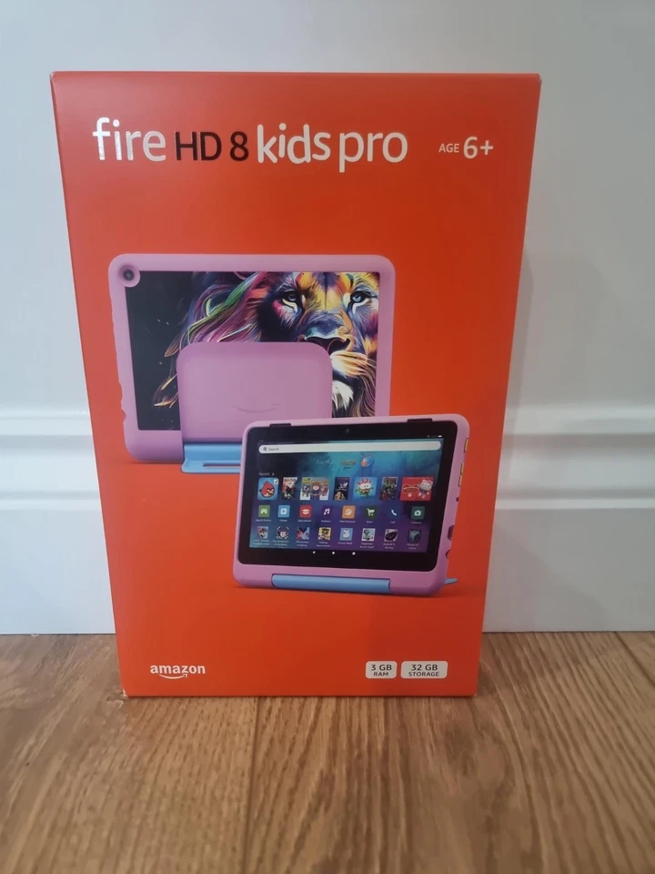 Amazon Fire HD 8 Kids Pro Tablet Pink Jungle Cat 32GB - 3GB - Image 1 of 2
