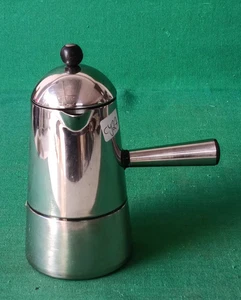 VECCHIA CAFFETTIERA LAVAZZA CARMENCITA 3/4 TAZZE ACCIAIO INOX 18/10. CY27 - Picture 1 of 10