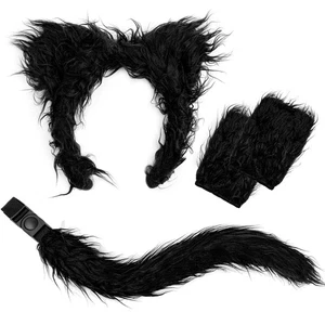 Cat Costumes for Women Wolf Fox Cats Ears and Tail Glove Set Adult Kids Girls... - Bild 1 von 5