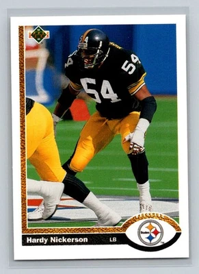 1991 Upper Deck #521 Hardy Nickerson Pittsburgh Steelers Football Card - Image 1 of 2