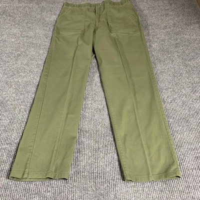 复古军裤男式 38x33 OG 507 裤实用耐用按压 80 年代休闲裤 — 第 1/4 张图片