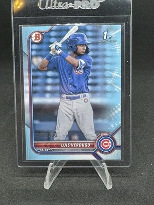 2022 Bowman #BP-147 Luis Verdugo Prospects Sky Blue #351/499 - Image 1 of 3