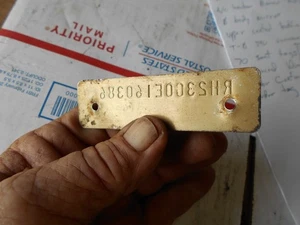 Mopar B body RH Historical Tag Vintage Wall Art - Bild 1 von 3