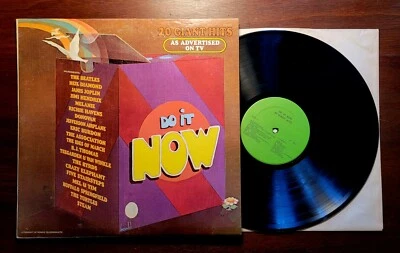 DO IT NOW 20 GIANT HITS Vinyl Lp 1970 Press Ronco Stereo Beatles Hendrix More! - Image 1 of 4