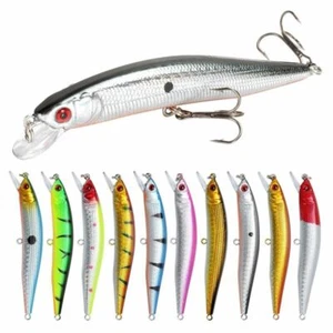 Fishing Lure 3D Eyes Floating Minnow Aritificial Laser Wobbler Crankbait 1pc/lot - Picture 1 of 26