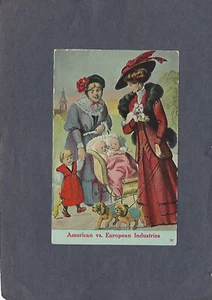 VINTAGE HUMOR ANSICHTSKARTE - FRAUEN UND BABYS - Bild 1 von 2