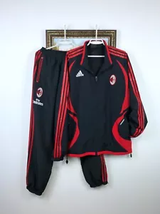 Vintage Adidas Mailand Fußballanzug Hose Jacke Set Fußball Track Top Herren Größe L - Bild 1 von 23