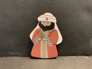 WISE MEN B Wooden Decoration For Kurt S Adler Magnetic Nativity Advent Calendar - Picture 1 of 3