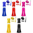Kids Boys Girls 5Pcs Dance Sets Comfortable Performance Outfits Carnival Party