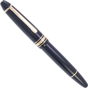 Montblanc Meisterstuck 146 Black & Gold 14C 585 Fountain Pen F Nib 1970s - Picture 1 of 12