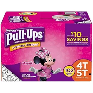 Huggies Pull-ups Training Pants for Girls (Size XL, 4T - 5T, 102 ct.) - Picture 1 of 1