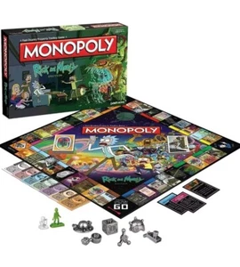Monopoly Rick and Morty Board Game Themed Classic - New & Sealed Adult Swim - Picture 1 of 9