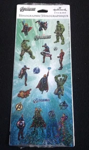 Hojas de pegatinas holográficas con sello de DC Marvel Avengers Stickeroni 2 hojas  - Imagen 1 de 11