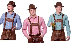 Oktoberfest Shirt Adults Bavarian Beer Man German Festival Fancy Dress Outfit Me - Picture 1 of 13