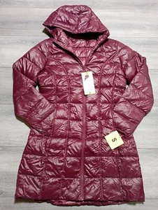 Aventure Coat Adult SMALL Maroon Puffer Quilted Long Womens - Picture 1 of 6