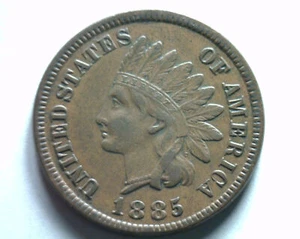1885 CENTAVO INDIO PENNY EXTRA FINO XF EXTREMADAMENTE FINO EF BONITA MONEDA ORIGINAL - Imagen 1 de 2