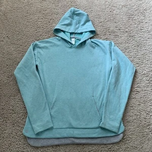 Athleta Girl Hoodie Girls XL Green Gray Long Sleeve Pullover Polyester Stretch - Picture 1 of 7