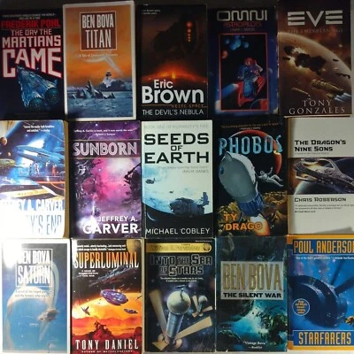 30 Science Fiction Novels Lot#2 Zahn Gerrold Carver Pohl Silverberg Bova  - Image 1 of 4