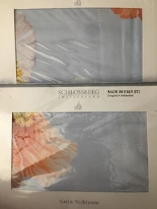 SCHLOSSBERG SWITZERLAND PIPPA BLEU 2pc EURO SHAMS MULTI COLORED NIP BEAUTIFUL - Picture 1 of 4