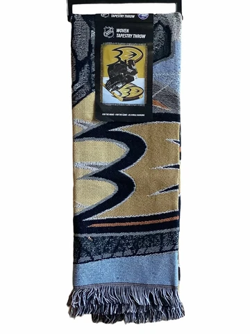 NHL Anaheim Ducks throw NWT blanket hanging 48"x60" Cover