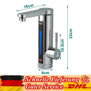 LED Wasserhahn Mit Durchlauferhitzer Küchenarmatur Sofort Heizung Elektrische - Bild 1 von 16