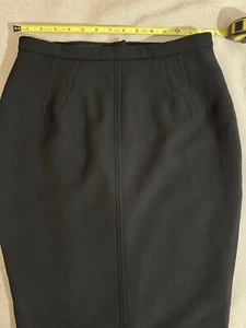 Falda Auténtica Para Mujer D&G Dolce & Gabbana Negra Talla 44 EU Lana Vergine 100% - Imagen 1 de 15