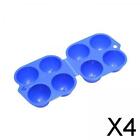 4X Egg Case 4 Grids Egg Storage Box Outdoor Egg Box for Hiking