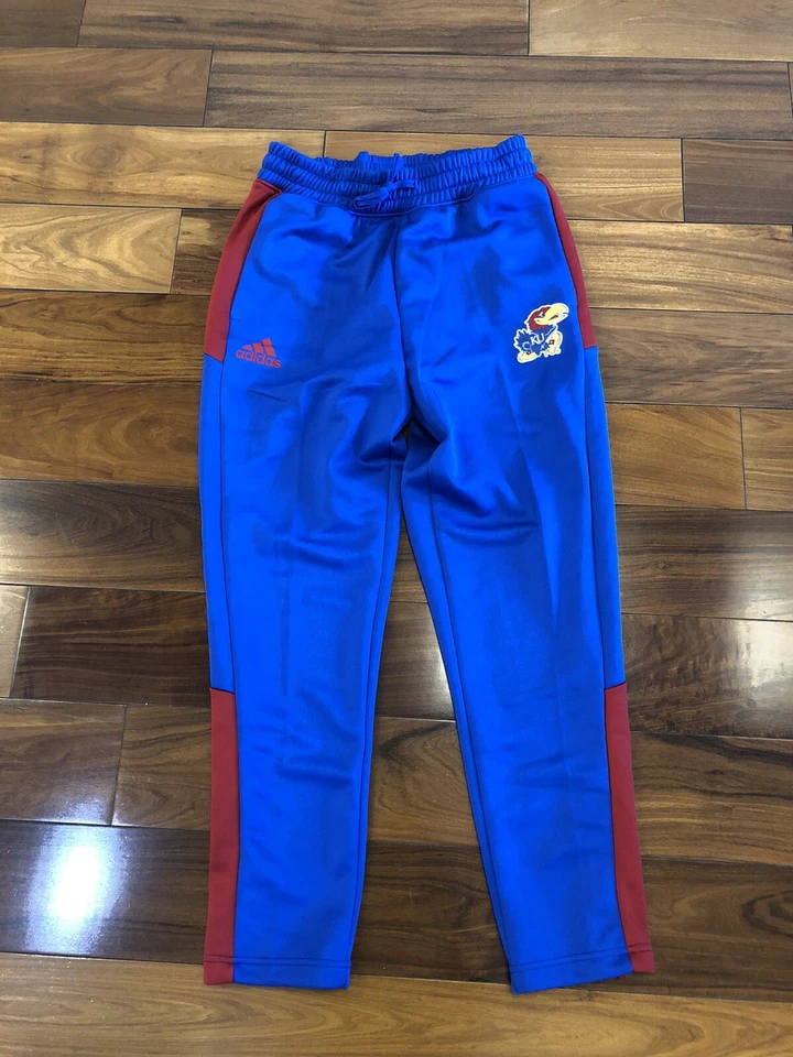 Adidas Kansas Jayhawks Warm Up Pants Men's Size Large H50797 Retail