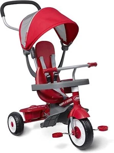 Toddler Tricycle, Radio Flyer 4-in-1 Stroll 'N Trike with Removable Accessories - Picture 1 of 8