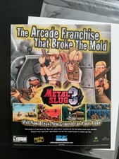 Metal Slug 3 XBox SNK | 2004 Vintage Game Print Ad Poster | Arcade Classic