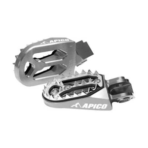 Apico Pro-Bite Foot Pegs HONDA CRF250R/X/RX 04-25, CRF450R/X/RX 02-25 Titanium - Picture 1 of 1
