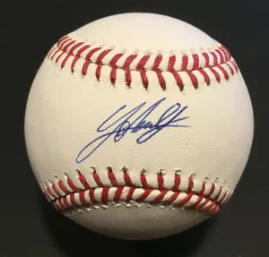 Johnny Cueto Reds Giants signed MLB Baseball Auto Autogramm Steiner Holo COA 3 - Bild 1 von 3