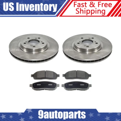 Rotores de freno delanteros y pastillas de freno de cerámica para Acura RL 2005-2008 Foto 1 de 4