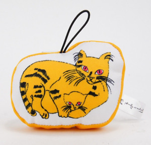 Kidrobot Cat Plush Ornament from Andy Warhol Brillo Box Mini Figure Blind Box