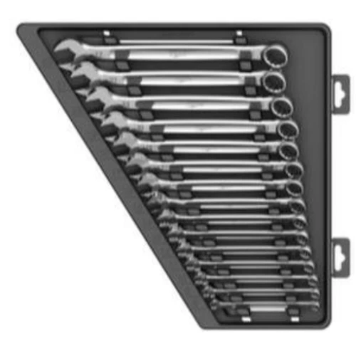 Milwaukee 48-22-9515 Metric Combination Wrench Set - Silver (Pack of 15)