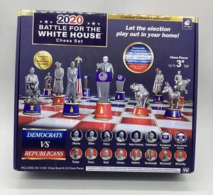 2020 Battle For The White House Chess Board Set Featuring Donald Trump New. - Picture 1 of 21